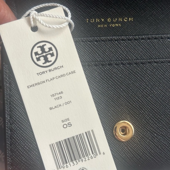New Tory burch Emerson cardholders keychain in black - Picture 6 of 6